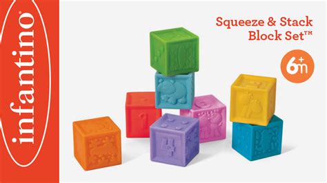 Squeeze And Stack Block Set™ 8 Piece Set Infantino