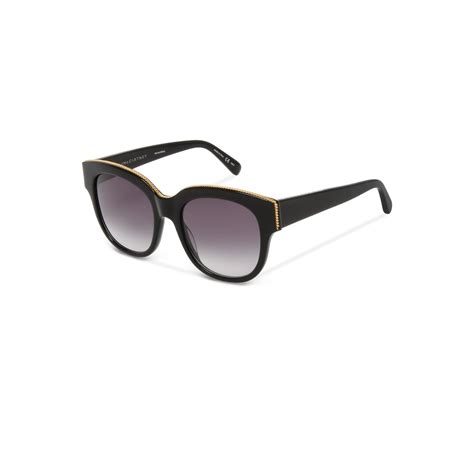 Stella Mccartney Sc0007s 001 Black Large Square Style Sunglasses