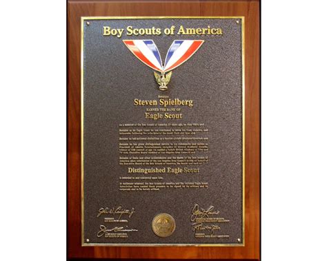 Distinguished Eagle Scout Award Boy Scouts Of America