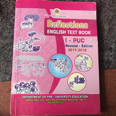 Reflection English Text Book For 1st Puc Ncert Ncert