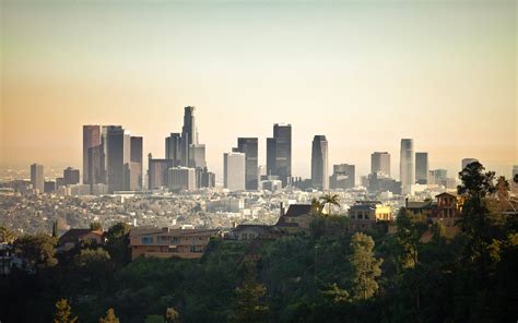 Download Neighborhoods And Buildings In Los Angeles 4k Wallpaper
