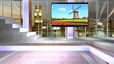 Free Virtual Studio Set TV Background HD Green Screen 1080p YouTube