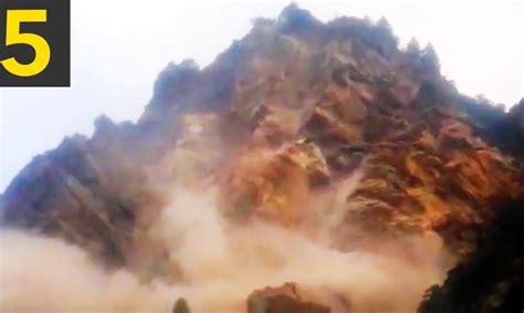 Top 5 Largest Landslides Caught On Video