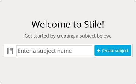 Getting Started Stile Education