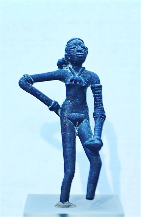 Dancing Girl Of Mohenjodaro Indus Valley Civilization C 2700 2000 Bce