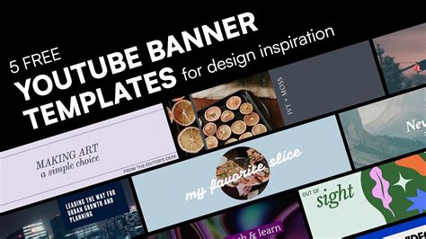 5 Free Youtube Banner Templates For Design Inspiration Youtube