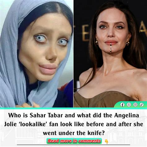 Who Is Sahar Tabar And What Did The Angelina Jolie ‘lookalike Fan Look