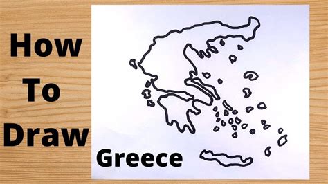 Greece Map Drawing Easy Trick Youtube