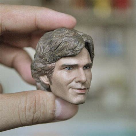 Delicate Painting 1 6 Star War Harrison Ford Han Solo Head Sculpt Fit
