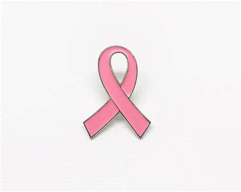 Breast Cancer Awareness Pink Ribbon Charity Enamel Pin Badge Etsy