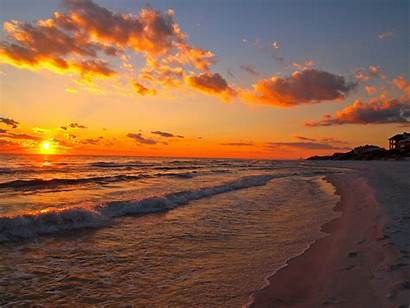 Sunset Florida Beach Wallpapers Beaches Sunsets Destin