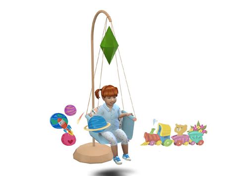 Functional Toddler Swing Chair By Pandasamacc At Tsr Sims 4 Updates