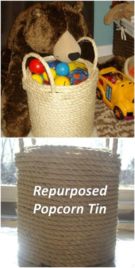 20 Crazy Creative Popcorn Tin Repurposing Projects Page 2 Of 2 Diy