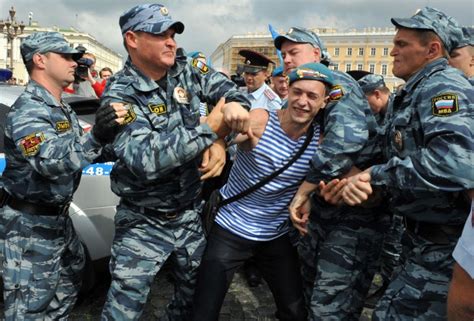 Russian Paratroopers Attack Gay Rights Activist