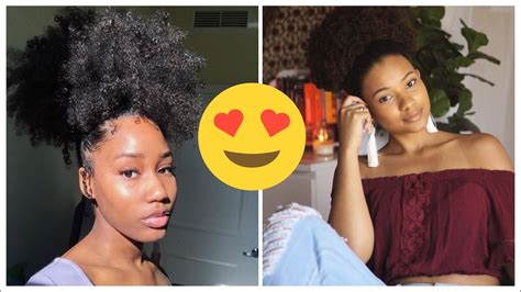 This straight bob style offers a polished appearance. 😘 ️NATURAL CUTE HIGH AFRO PUFF + EDGES - YouTube