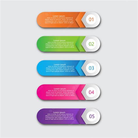 Premium Vector 5 Steps Timeline Infographic Element 5 Steps