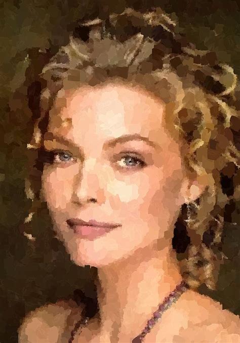 Michelle Pfeiffer Portrait Painting By Samuel Majcen