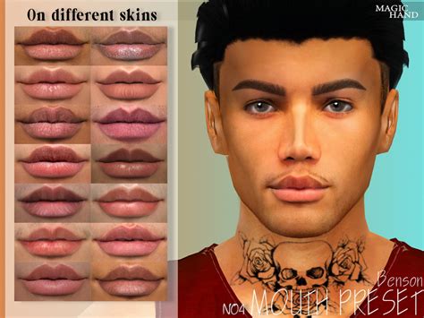 Sims 4 Male Lip Presets