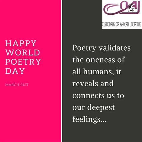 Happy World Poetry Day March 21st Greeting Card