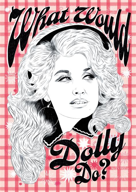 A5 A4 Dolly Parton Portrait Illustration Print Etsy Uk