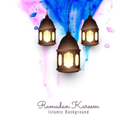 Premium Vector Abstract Ramadan Kareem Religious Watercolor Background