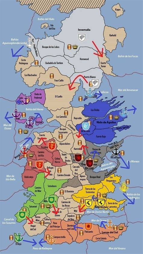 Pin De Rimom En Game Of Thrones 2 Mapa Juego De Tronos Juego De Tronos Casas Juego De Tronos