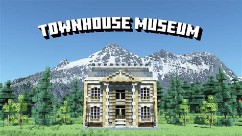 How To Build A Townhouse Museum In Minecraft Minecraft Building