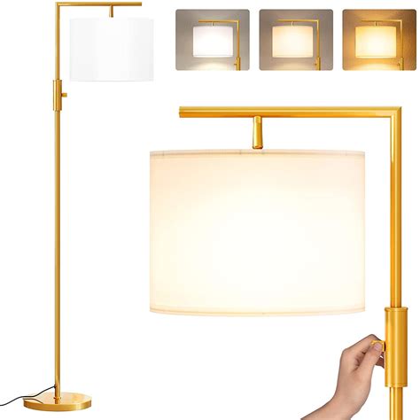Sunmory Iron Modern Standing Lamp Gold Floor Lamp For Living Room With Rotary Switch Hanging