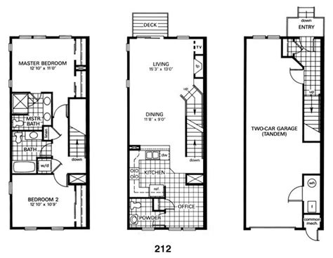 A row house development will have a minimum of three properties side by side but they do not share the same stairway or exits. row house layout - Bing Images | House flooring, House floor plans, Narrow house plans