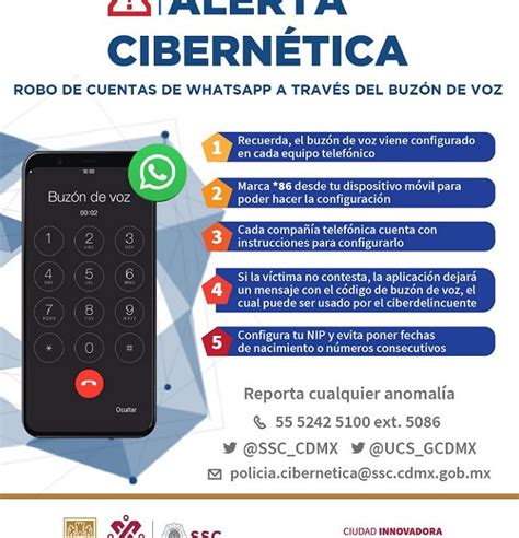 Robo De Cuentas De Whatsapp A Trav S Del Buz N De Voz Advierte La Unidad De Polic A Cibern Tica