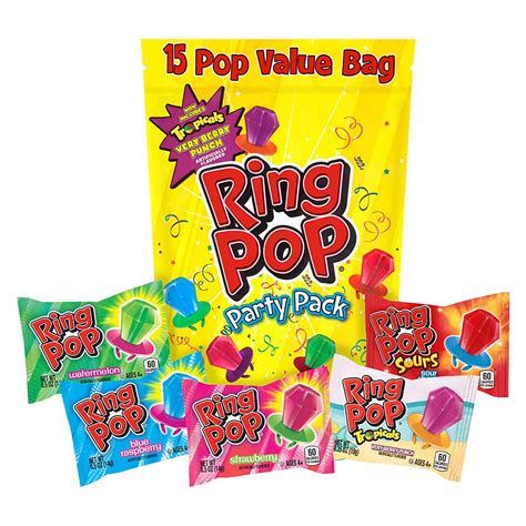 Ring Pop Individually Wrapped Bulk Lollipop Variety Party