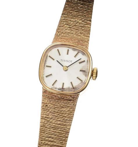 Vintage Tissot Ct Gold Lady S Wrist Watch