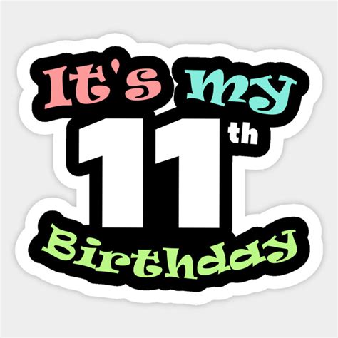 Its My 11th Birthday Shirt Girl 11 Yrs Old Birthday Party 11 Years
