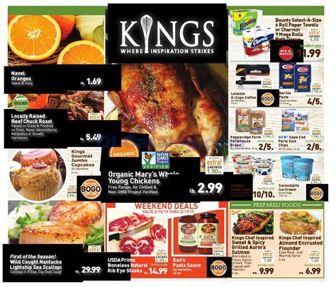 To access the details of the store (locations, store hours, website and current deals) click on the location or the store name. Kings Food Markets Circular February 8 - 14, 2019. View ...