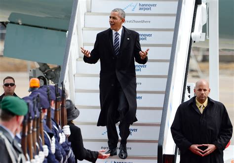 obama arrives in germany facing a europe strained by the migrant crisis and a slow economy