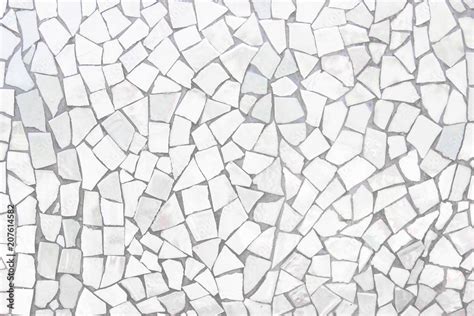 Broken Tiles Mosaic Seamless Pattern White And Grey The Tile Wall High