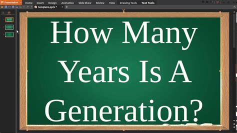 Ultimately, like many things in the bible, there is more than one answer, depending on your perspective. How Many Years Is A Generation - YouTube