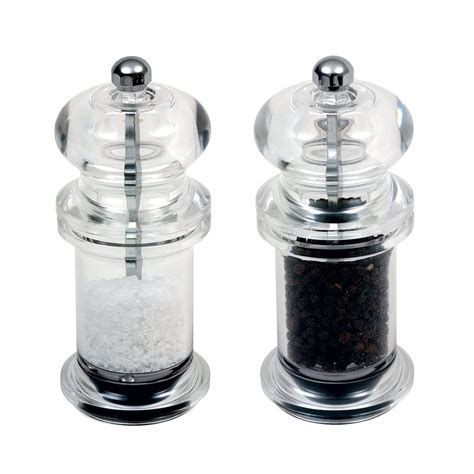 Salt And Pepper Acrylic Saltpepper Mill 14cm Table Service From