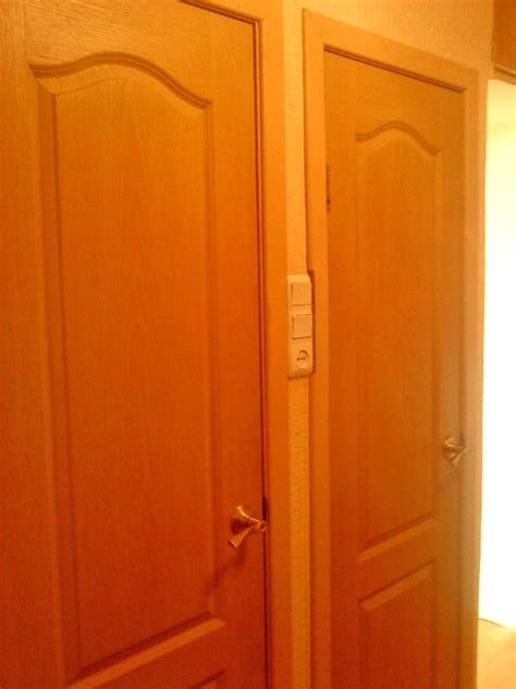 Bahan kayu mahoni tpk oven. Saiz pintu ke bilik mandi adalah standard