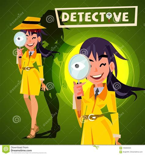 Cute Detective Spy Investigation Coat Magnifying Glass Eye 3d Cartoon