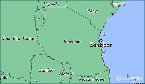 Location Of Zanzibar On World Map Draw A Topographic Map