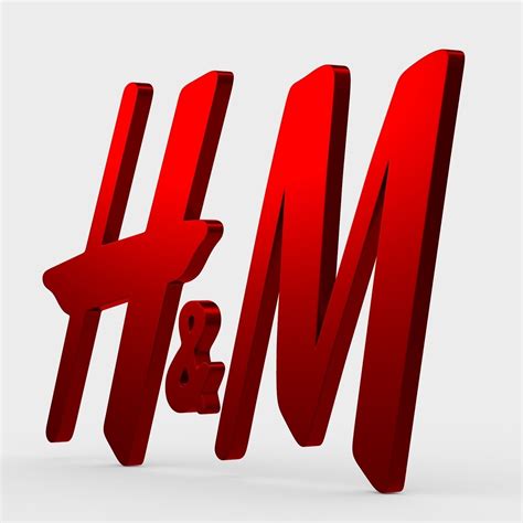 Hennes & mauritz ab (swedish pronunciation: HM logo 3D | CGTrader