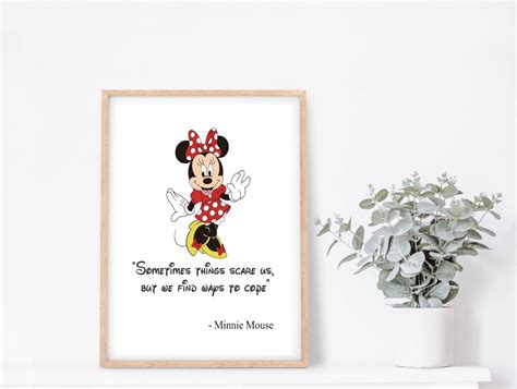 Minnie Mouse Famous Quote Print Etsy