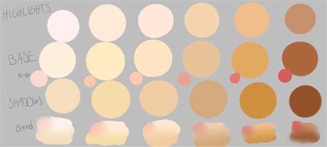 Skin Tone Reference By Chaosdisclosed On Deviantart Skin Tones