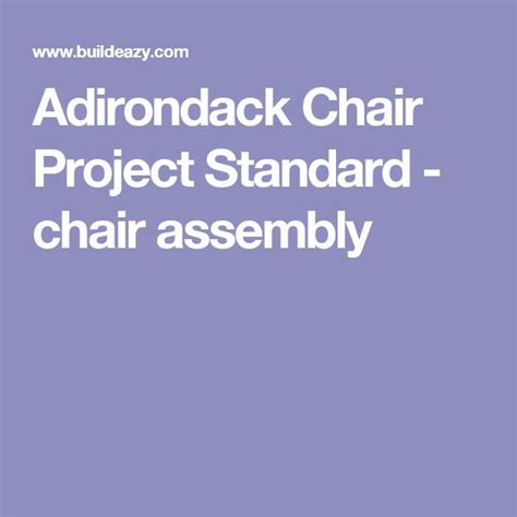 🪑 How To Build A Cape Cod Chair Buildeazy Adirondack Chair