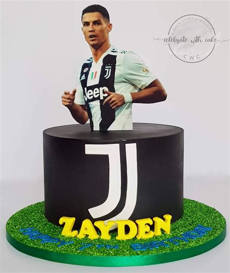 Celebrate With Cake Juventus Featuring Ronaldo Soccer Themed Cake