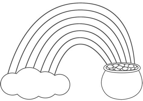 Printable Coloring Pages Of Rainbows Coloring Pages
