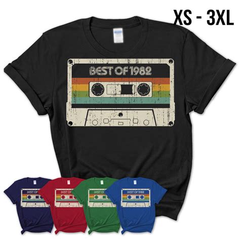 Vintage Best Of 1982 37th Birthday Cassette T Shirt Teezou Store