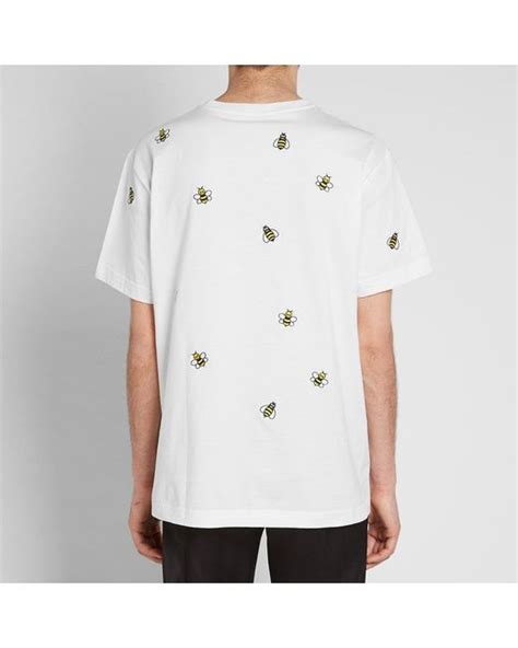 Lyst Dior Homme X Kaws Bee Embroidered Tee In White For Men