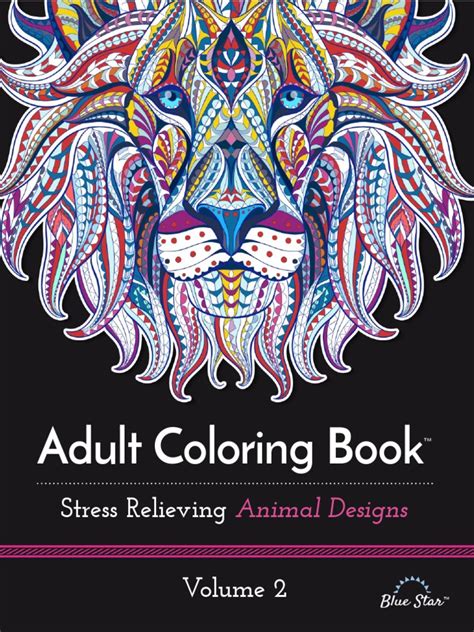 Adult Coloring Book Stress Relieving Animal Designs Volume 2 Online